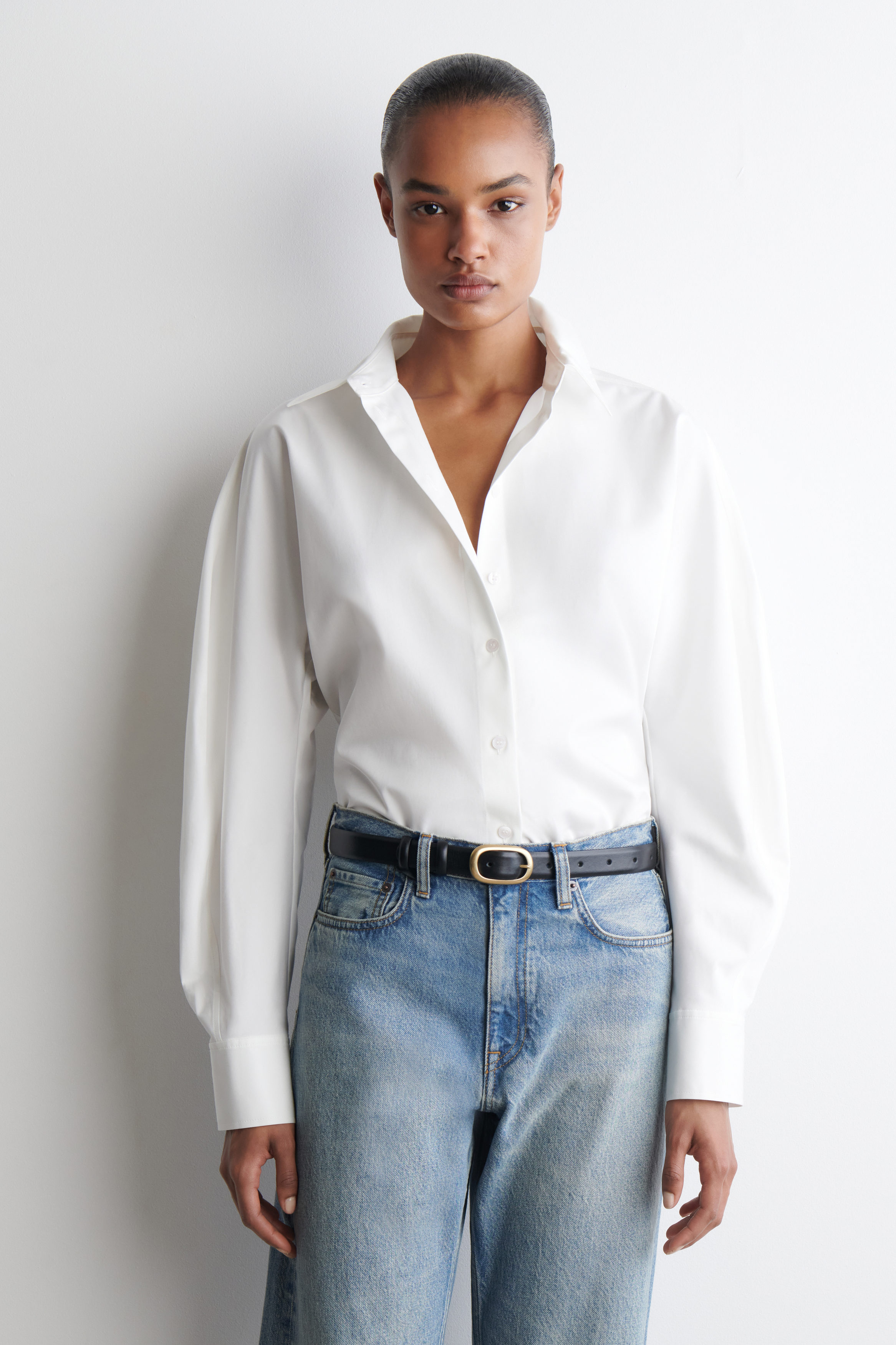 Rounded Pima Cotton Shirt
