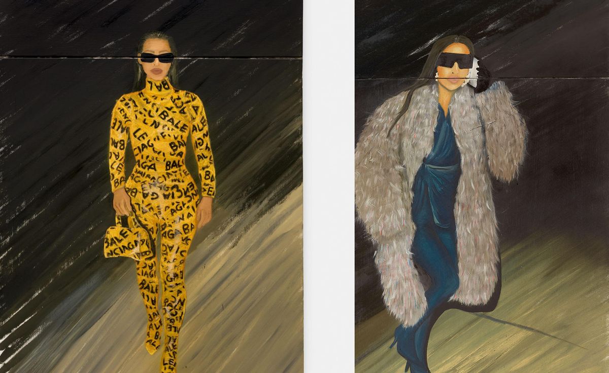 ルビー・ディクソンが描いたキム・カーダシアンの絵画がロンドンで展示される
