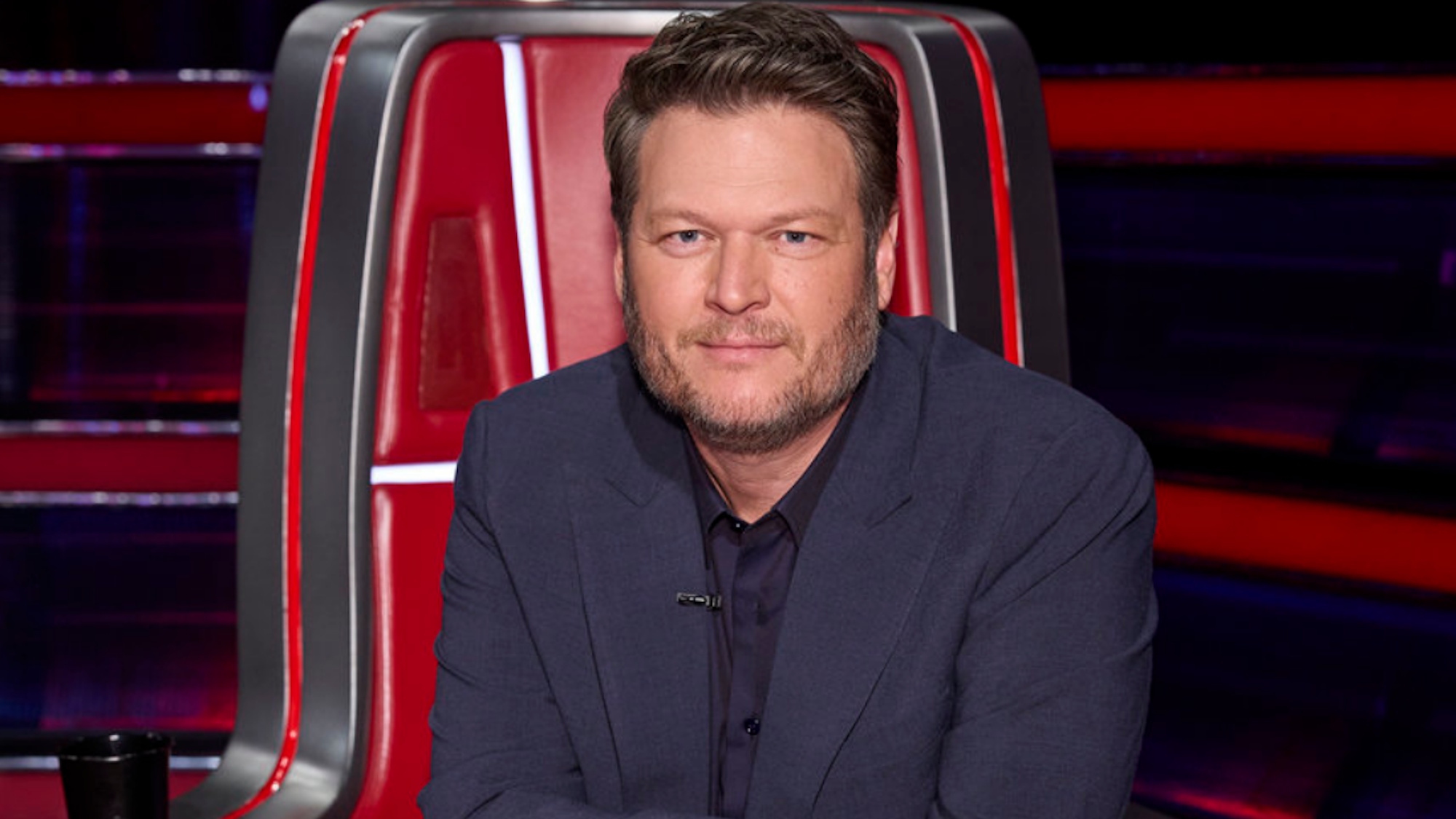 Blake Shelton is shown on The Voice
