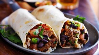 Mexican steak burrito