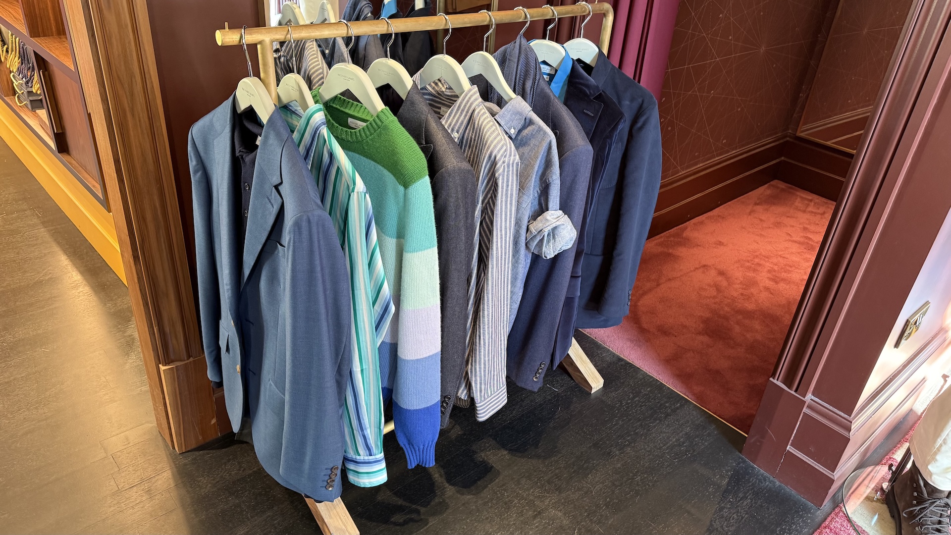 A selection of items from the Richard James A/W 25 collection