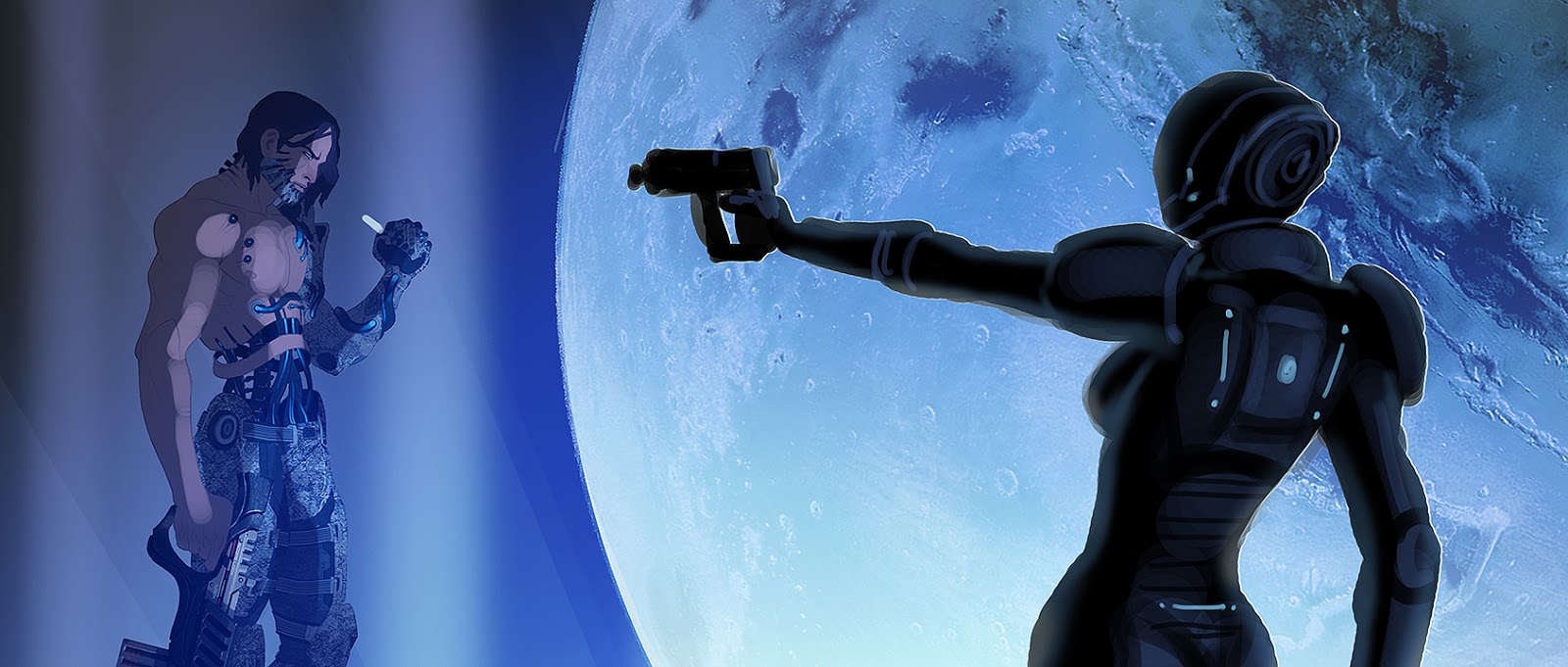 Mass Effect Concept Art Shows Shepard As A Reaper Tali Unmasked And 