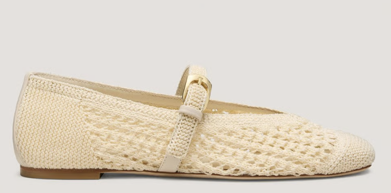 Stuart Weitzman, Leora Woven Mary Jane Flat