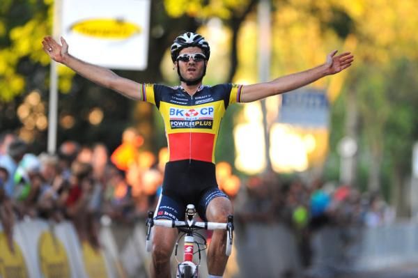 Belgian champion Niels Albert (BKCP Powerplus) wins the opening C1 race in Kalmthout