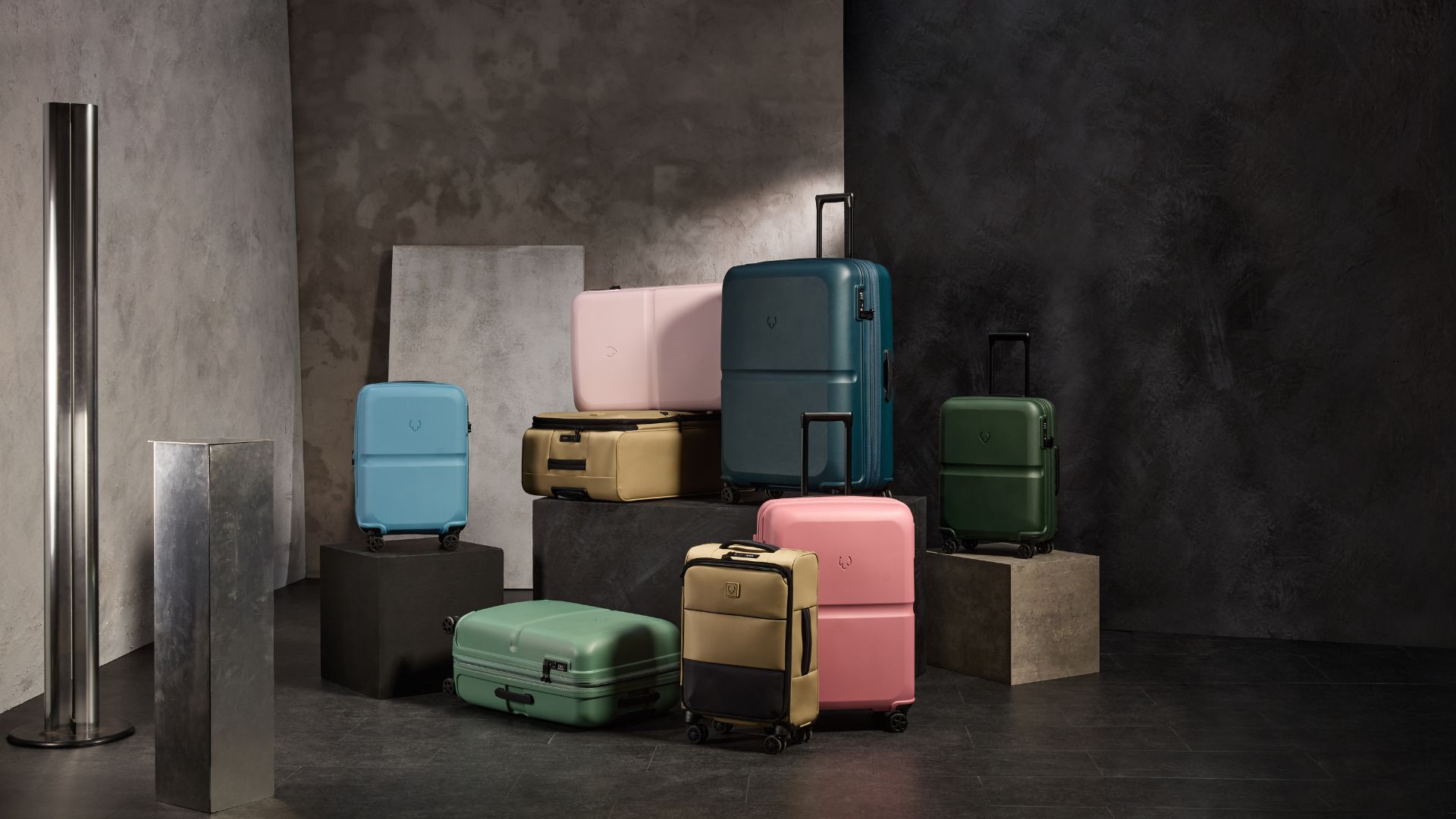 Antler Icon Luggage stacked together