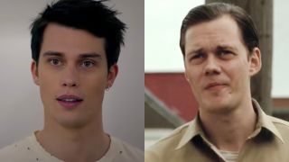 Nicholas Galitzine and Bill Skarsgård in a side-by-side photo.