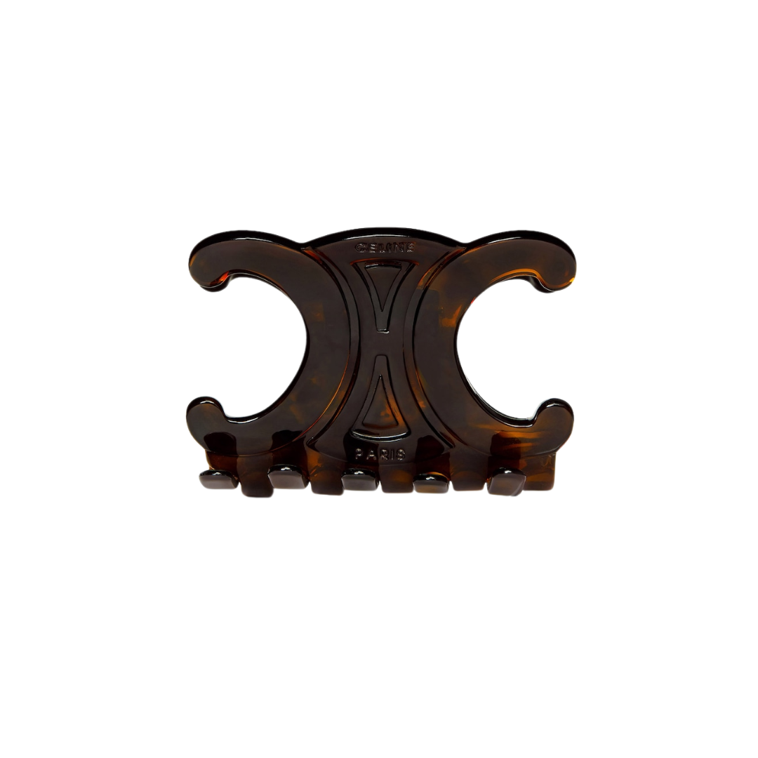 CELINE, Celine Large Hair Claw in Acetate