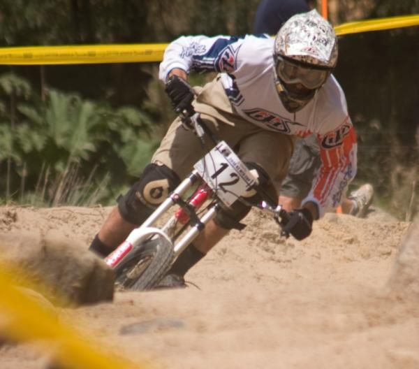 Sean McCarroll rips it on his way down the hill