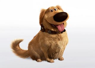 Dug was created as a homeage to Mickey's Mouse's dog, Pluto - sharing similar colour schemes and poses