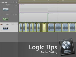 Logic's multiple divide tool can give the same effect as sidechained gating