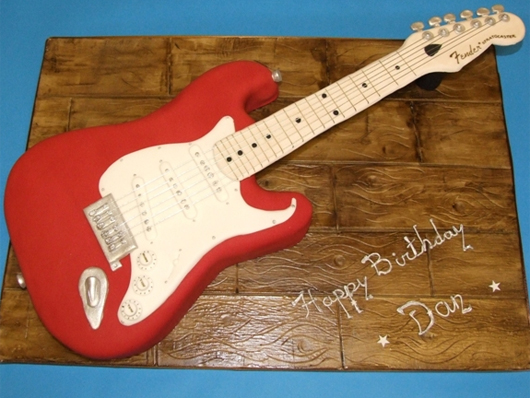 Fender Stratocaster cake