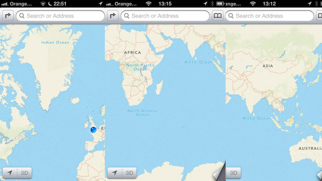 One More Thing: iOS Maps turns out to be geographically challenged