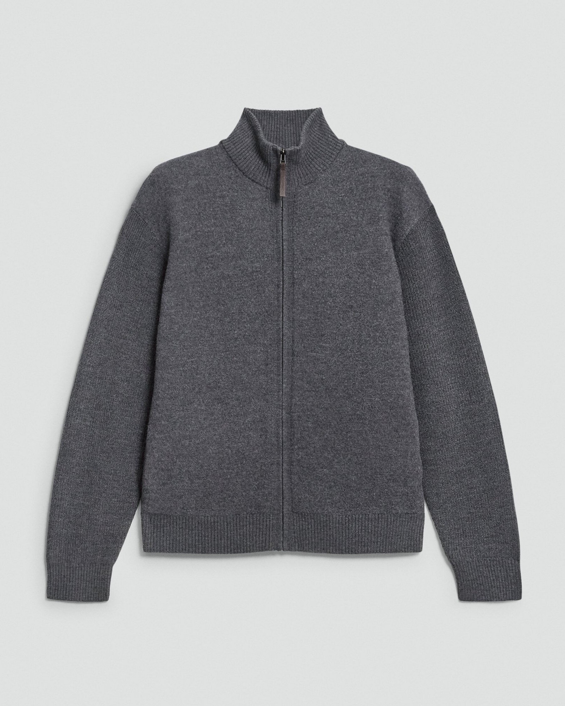Theory, Turtleneck Cardigan in Boiled Wool