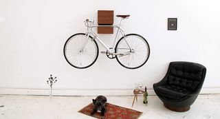This brilliant design by Mikili doubles as a bike rack and a bookshelf!