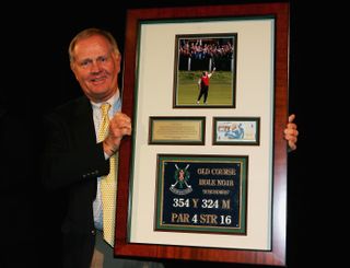 Jack Nicklaus has not been short of awards over the years, this one from the Golf Writers of America