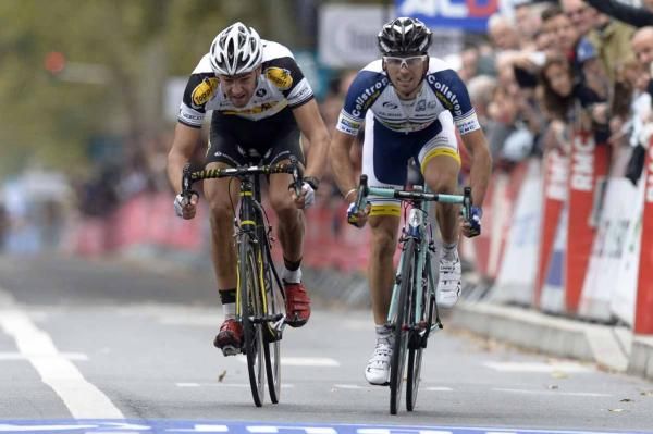 Marco Marcato (Vacansoleil-DCM Pro Cycling Team) takes the sprint