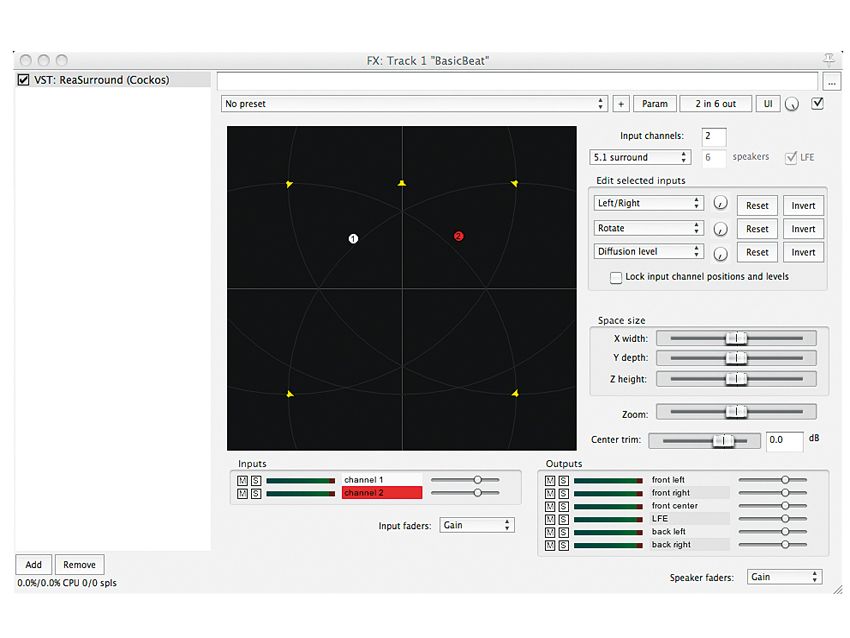 Reaper gets around with ReaSurround. All sorts of surround sound options are available and automatable!