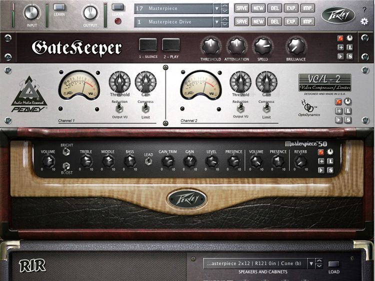 The virtual rack is a simple, familiar set-up.