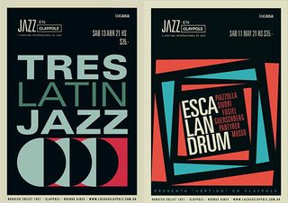 minimal jazz posters