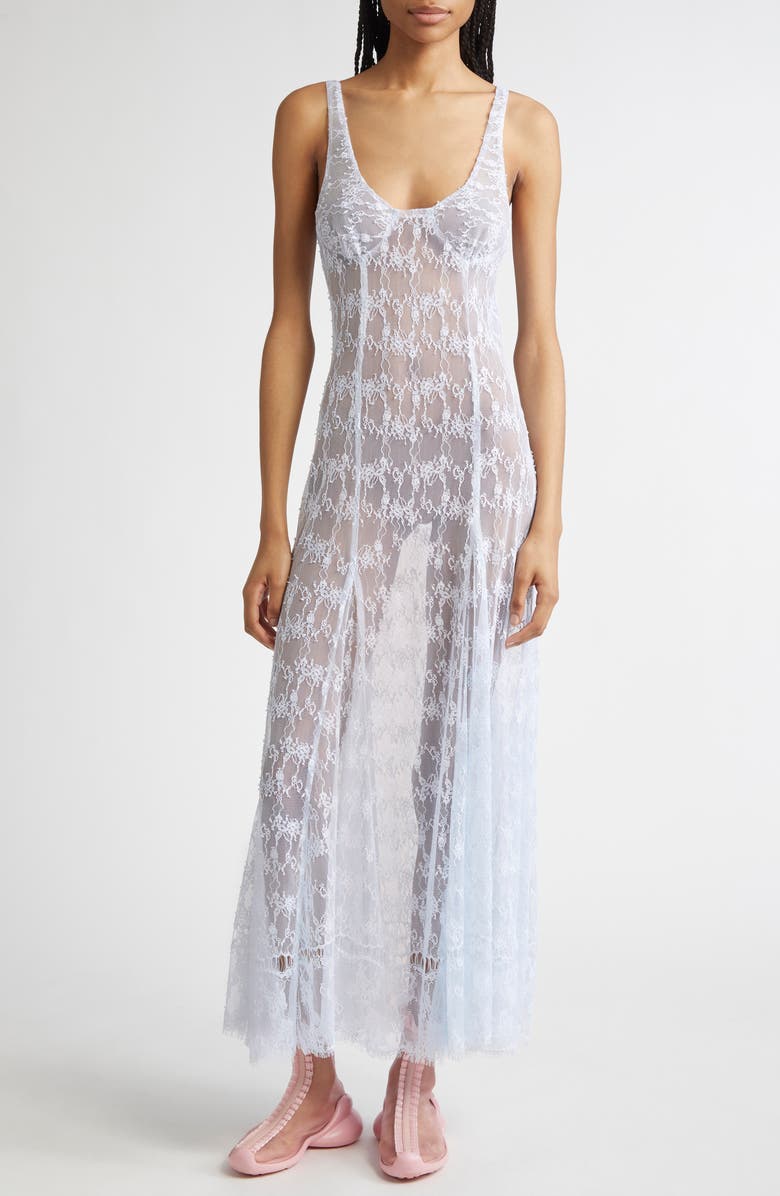 Pamela Sheer Lace Slipdress