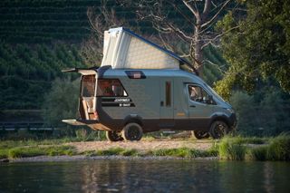 Hymer VisionVenture concept camper van (image courtesy of Hymer), among the best transport stories of 2021