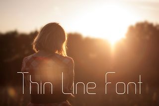 Free fonts: Thin Line