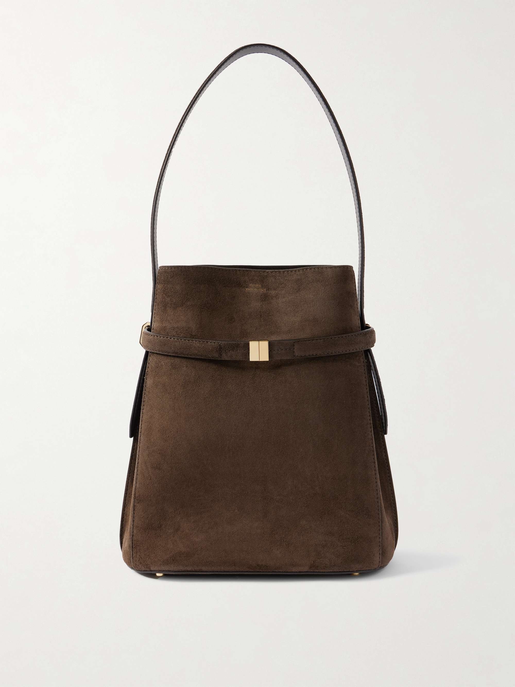 Belted Suede Tote