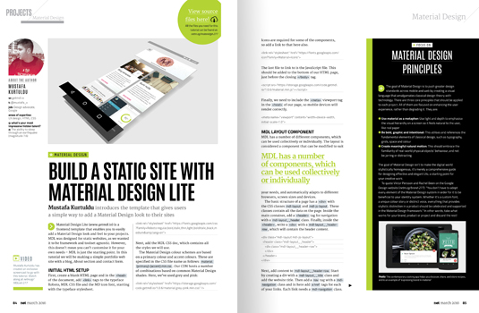 Add a Material Design vibe to your designs easily with this new template