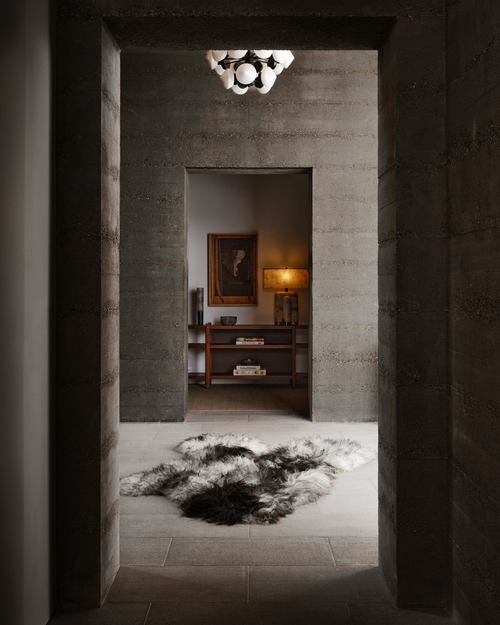 big sky house in montana with mountain landscapes outside