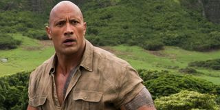 Jumanji: Welcome to the Jungle Dwayne Johnson confused in the jungle