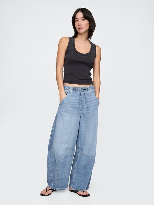 Mid Rise Ultrasoft Easy Horseshoe Jeans