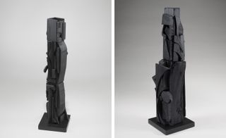 Pictured left: Mirror-Shadow Column, by Louise Nevelson, 1987. Right: Mirror-Shadow Column, by Louise Nevelson, 1987