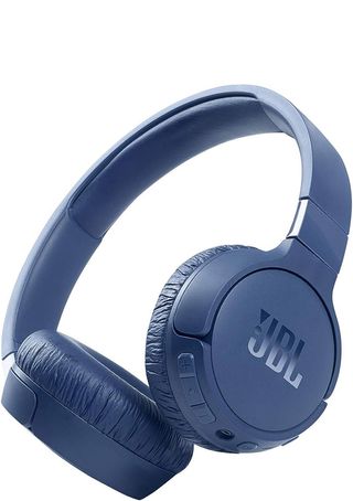 JBL Tune 660NC on-ear headphones in blue.