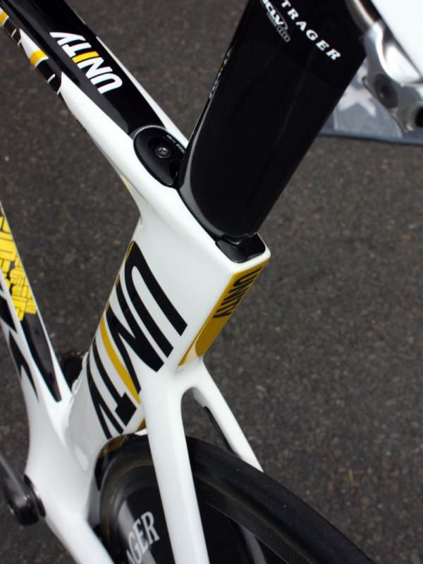 The Trek Speed Concept's unique Kamm tail tube shapes supposedly mimic the aerodynamic performance of a far deeper section but with less material and better lateral stiffness.