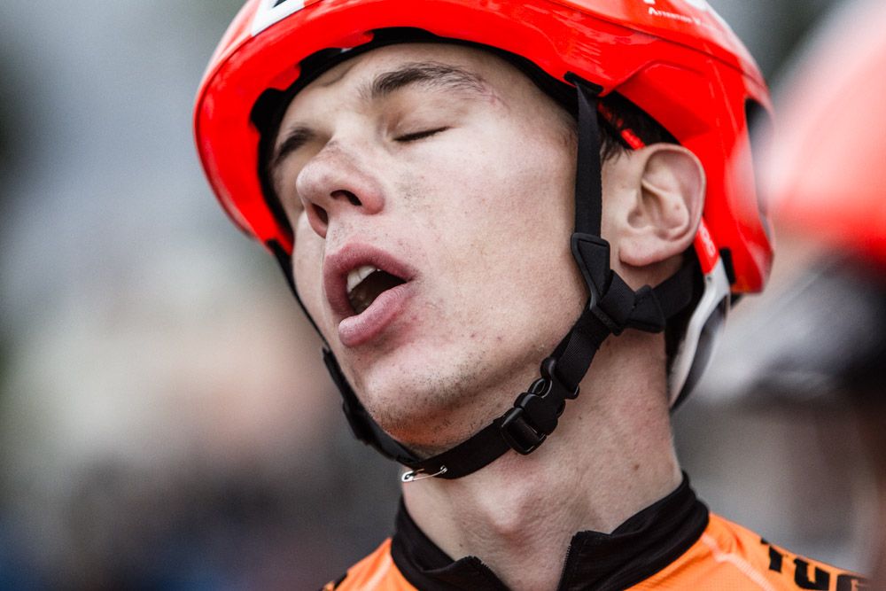 A Silber rider post-stage