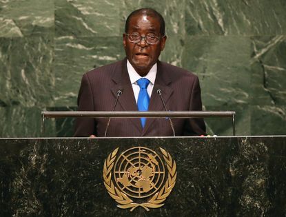 Robert Mugabe criticizes the West for pushing gay rights