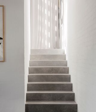 White stairwell