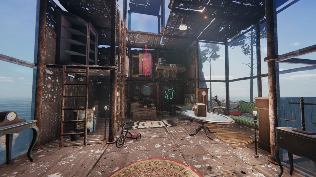 An image from flooded world survival game Sunkenland