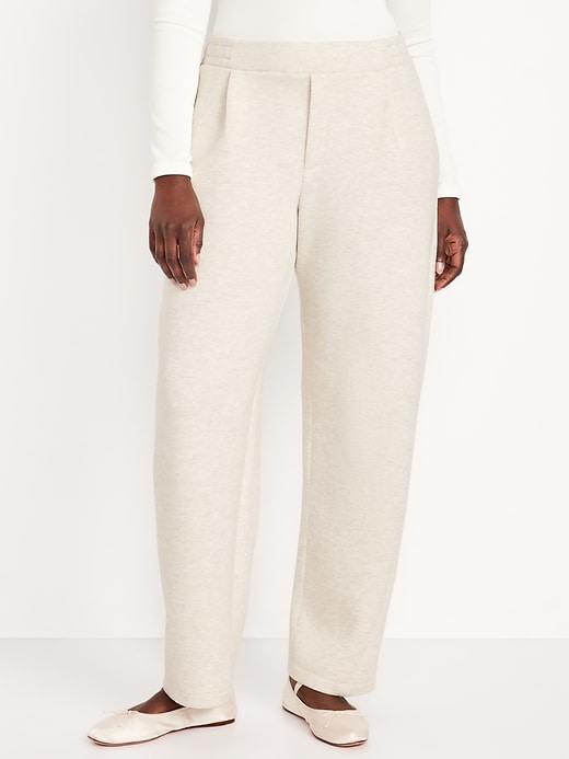 High-Waisted Bounce Fleece Barrel Sweatpants