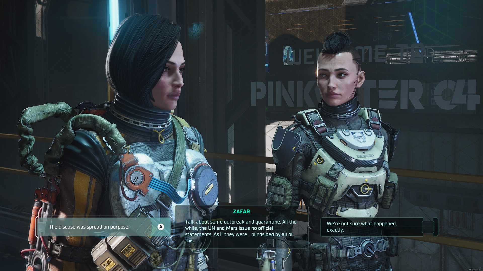The main character with their twin sister J in The Expanse: Osiris Reborn.