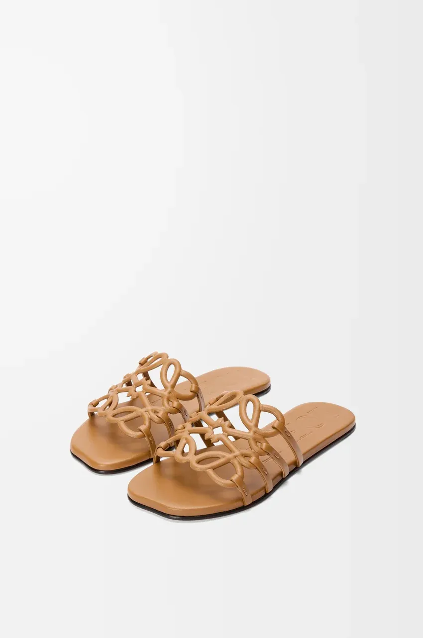 Loewe, Petal Anagram Slide in Soft Calfskin