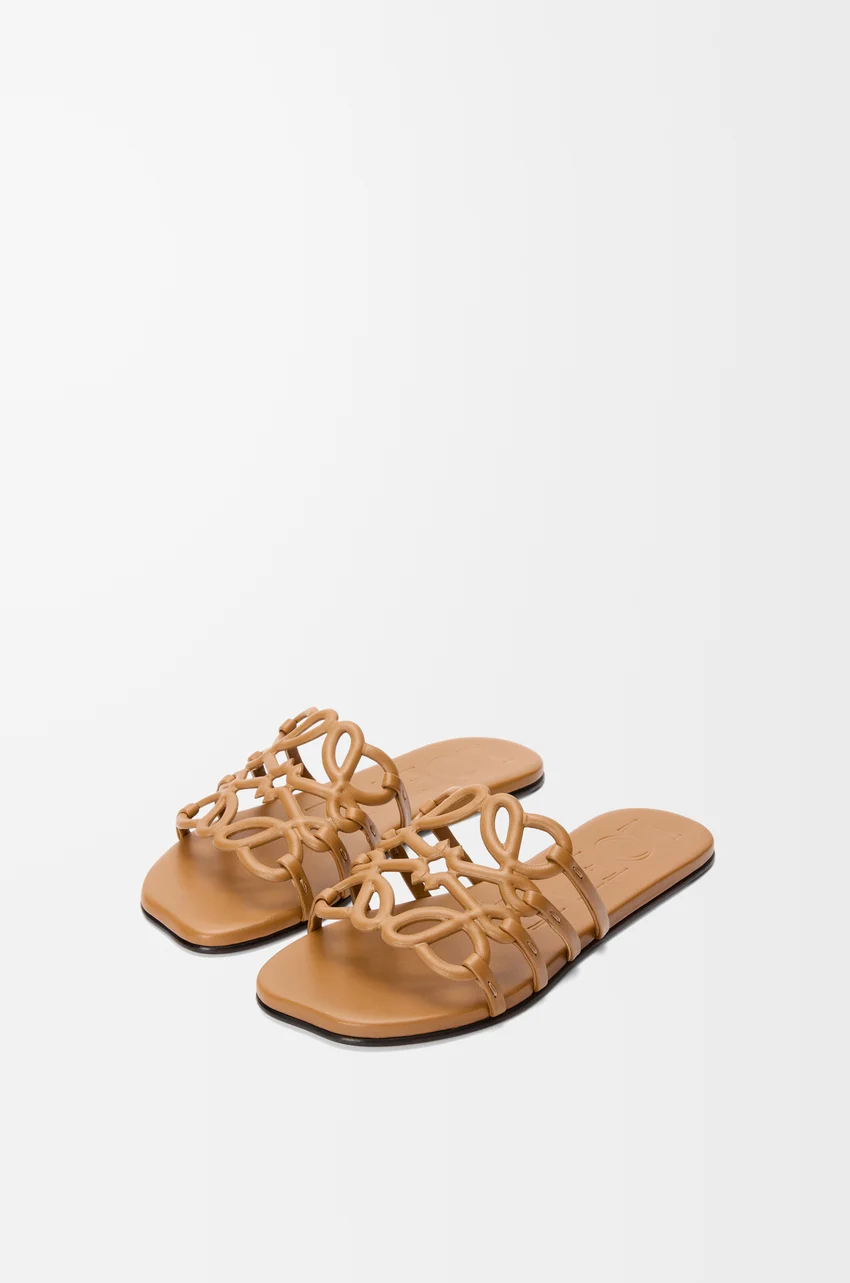 Loewe, Petal Anagram Slide in Soft Calfskin