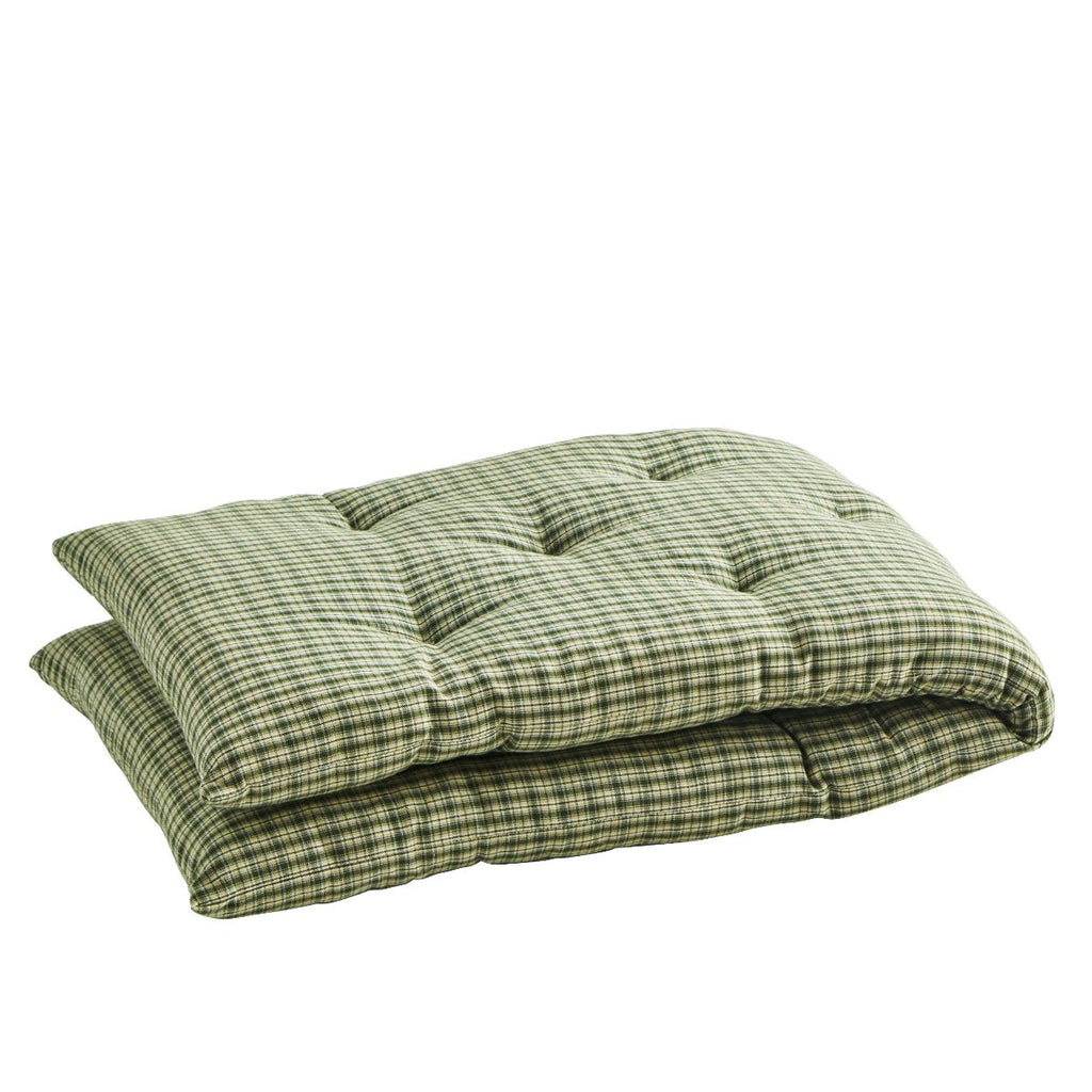 Checked Cotton Bench Mattress