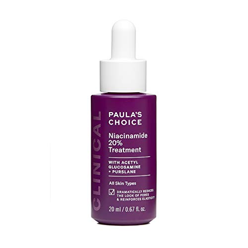 Paula's Choice Clinical 20% Niacinamid Vitamin B3 Konzentriertes Serum, Anti-Aging-Behandlung zur Verfärbung und Minimierung großer Poren, duftungsfrei und parabenfrei, 0,67 Unze Tropfenflasche