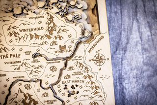 These handcrafted wood maps of video game worlds are excellent | PC Gamer
