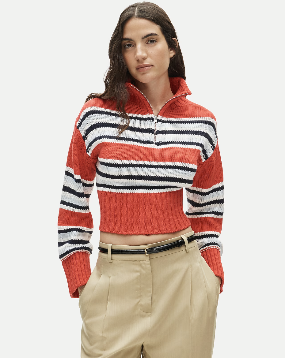jcrew striped rugby sweater