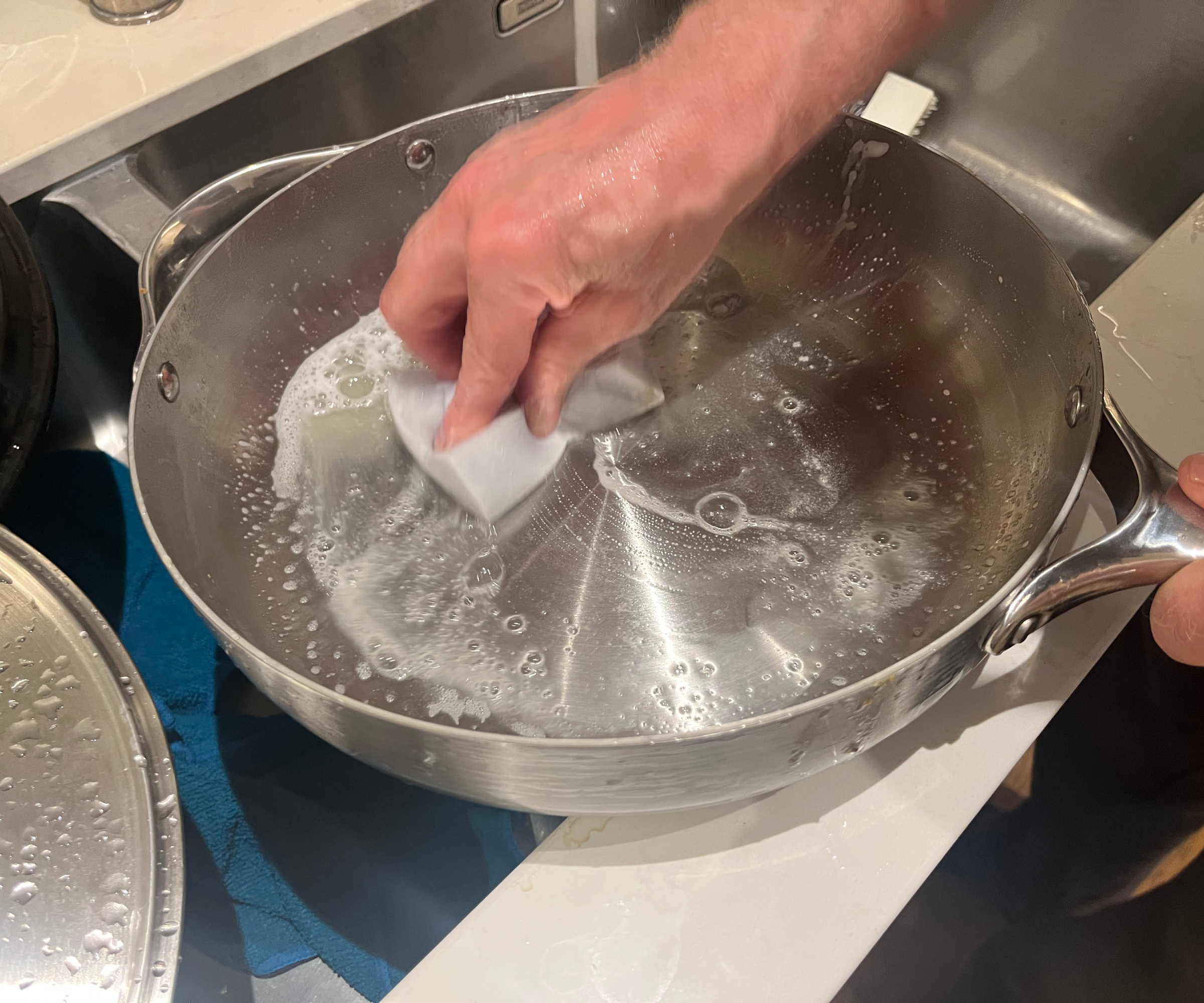 Caraway stainless steel saut&amp;eacute; pan in my test kitchen