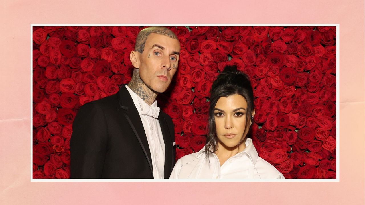  Travis Barker and Kourtney Kardashian arrive at The 2022 Met Gala Celebrating &quot;In America: An Anthology of Fashion&quot; at The Metropolitan Museum of Art on May 02, 2022 in New York City.