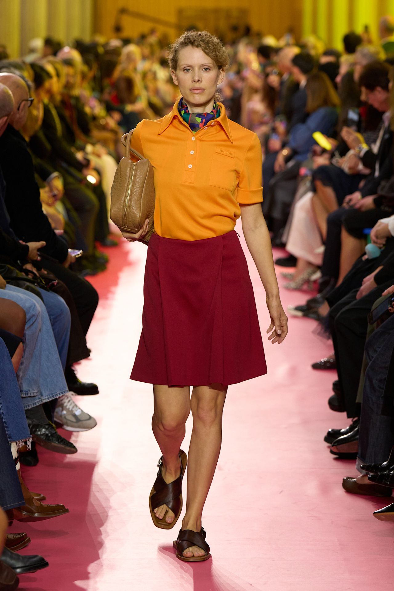 models on the Miu Miu Spring 2026 runway