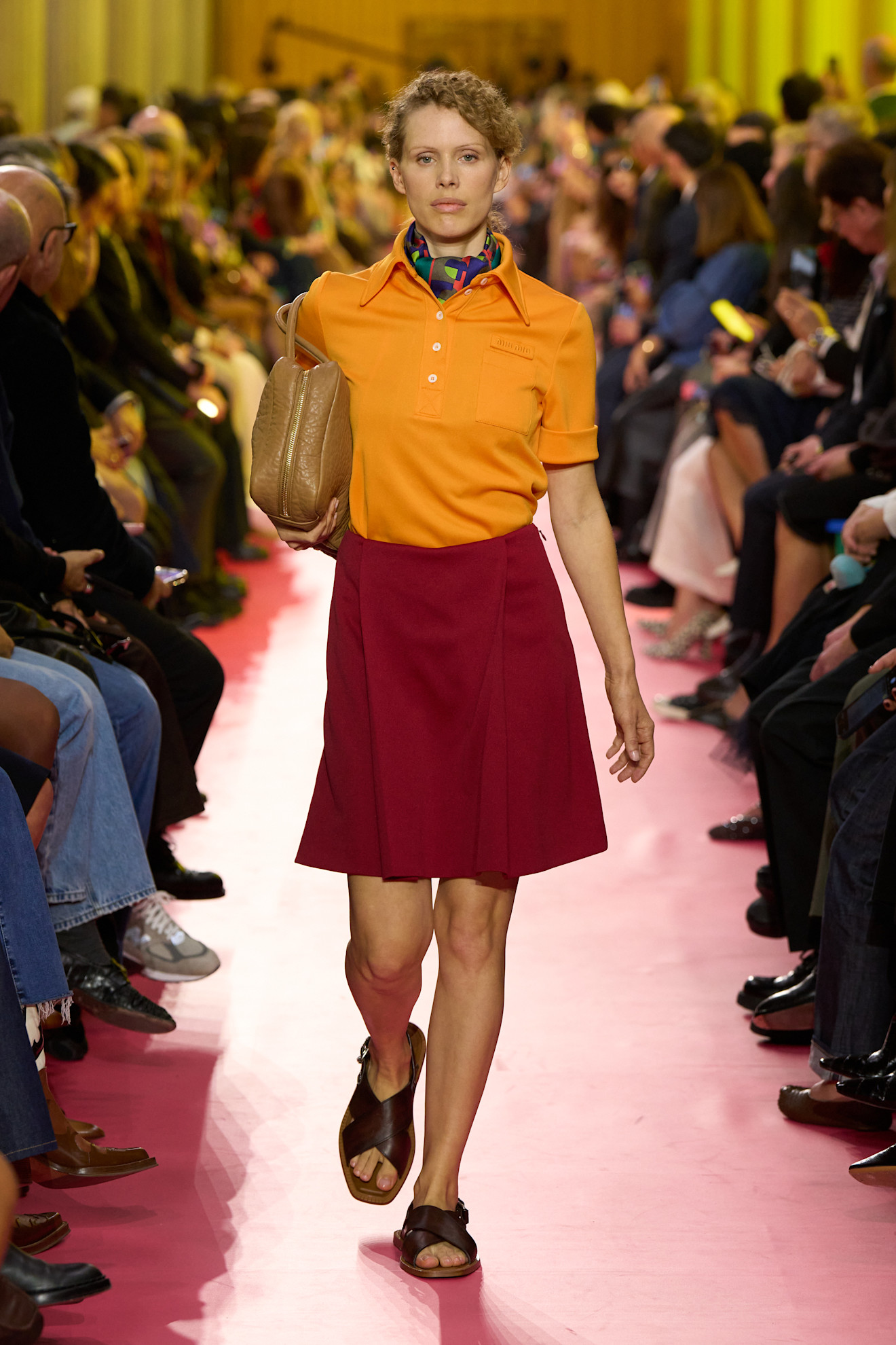models on the Miu Miu Spring 2026 runway